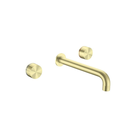 Nero Kara Wall Basin Set - Brushed Gold