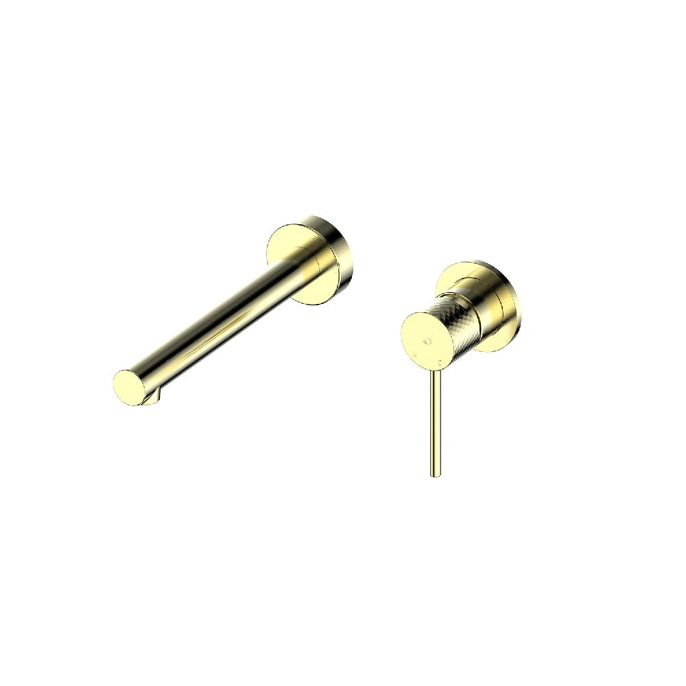 Greens Mika Wall Basin Mixer, Brushed Brass, 212125206