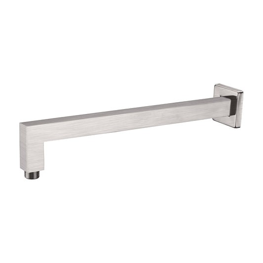 Nero NR501BN Square Wall Mounted Shower Arm - Brushed Nickel