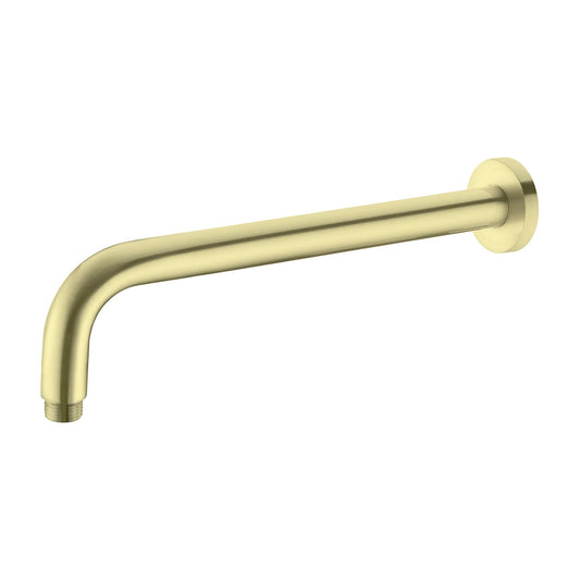 Nero NR502BG Round Wall Shower Arm - Brushed Gold