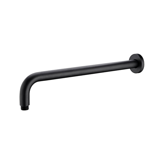 Nero NR502MB Round Wall Shower Arm - Matte Black