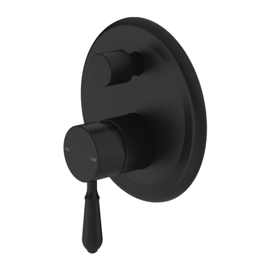 Nero York Shower Mixer With Diverter - Matte Black