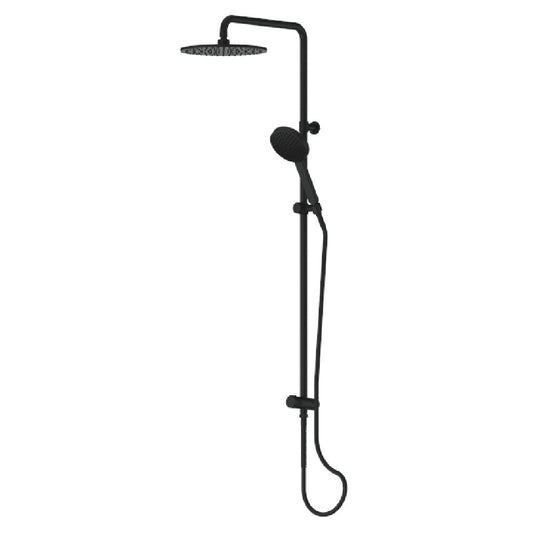 Greens Lavish Brass Twin Rail Shower, PVD Matte Black, 239103MB