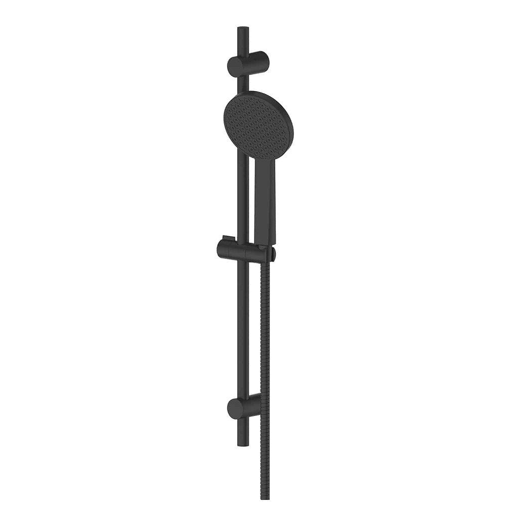 Greens Glide Rainboost Adjustable Rail Shower, Matte Black, 54400MB