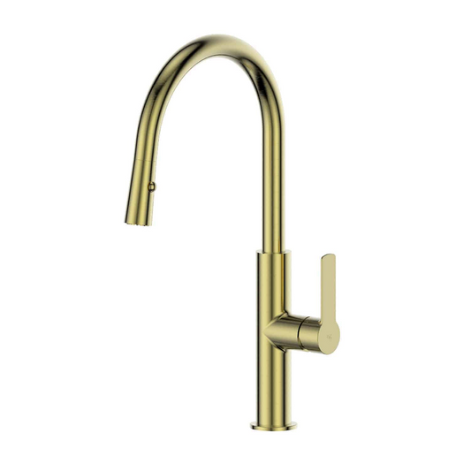 Greens Astro Ii Pull-Down Sink Mixer, PVD Brushed Brass, LF254383BB