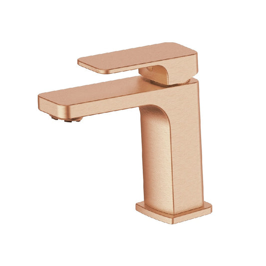 Greens Swept Basin Mixer, PVD Brushed Copper, 18602558