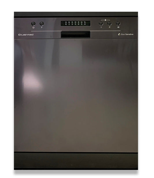 Kleenmaid DW6020XB 60cm Black Stainless Steel Free Standing or Build-Under Dishwasher