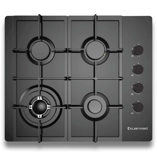 Kleenmaid GCTK6012MCOM Full Black 60cm Gas Cooktop