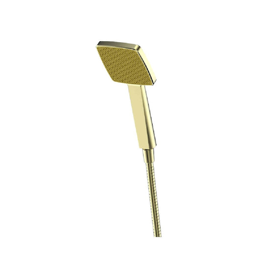 Greens Glide Syntra Rainboost Hand Shower, PVD Brushed Brass, 90403589BB