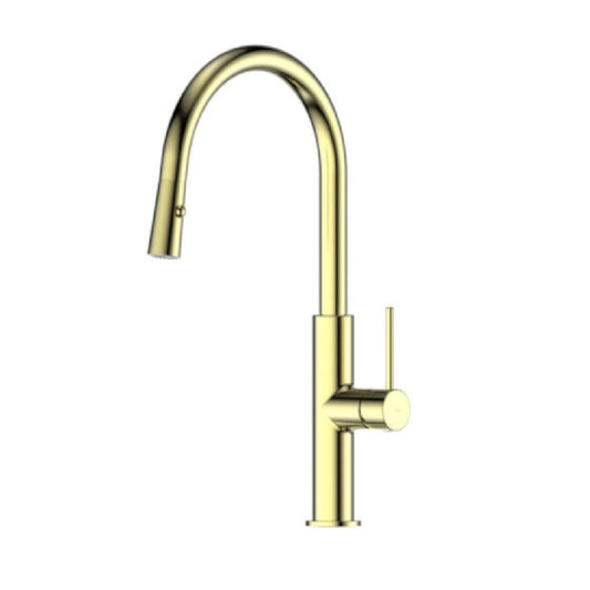 Greens Maci Pull Down Sink Mixer, PVD Brushed Brass, LF21202542BB