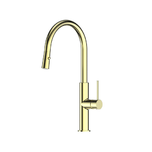 Greens Mika Pull Down Sink Mixer, PVD Brushed Brass, LF21212542BB