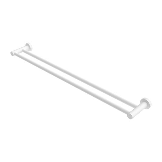 Nero NR1930dMW Mecca Double Towel Rail 800mm - Matte White