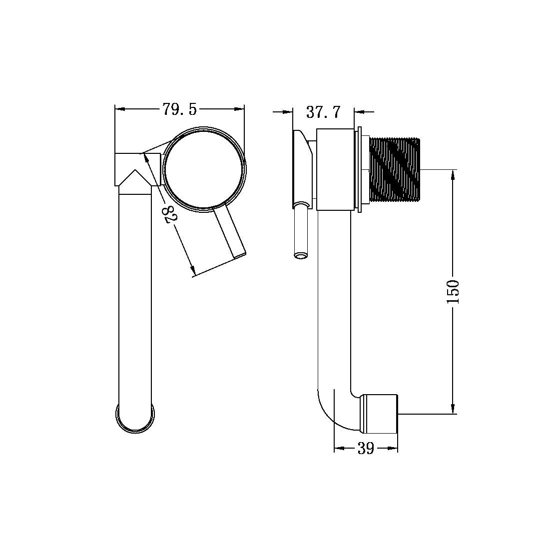 Nero NR201507CH Caravan Low Profile Mixer Tap Chrome