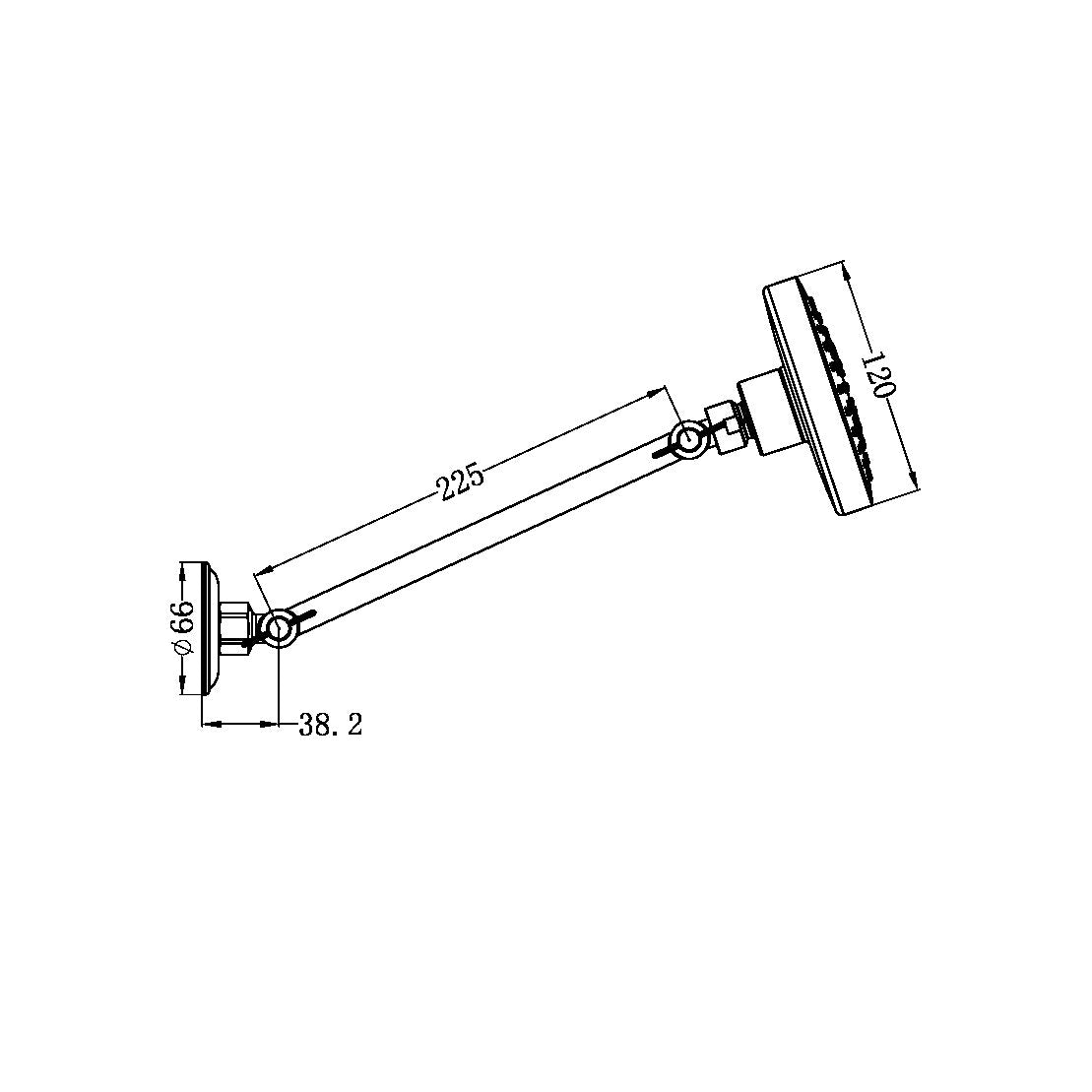 Nero NR201605MB X Plus All Direction Shower Head - Matte Black