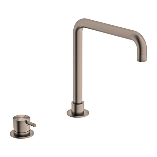 Nero NR221901cBZ Mecca Hob Basin Mixer with Square Swivel Spout - Brushed Bronze
