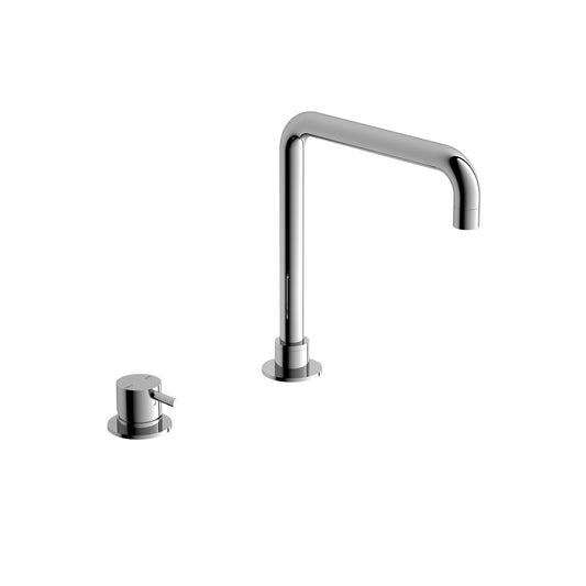Nero NR221901cCH Mecca Hob Basin Mixer with Square Swivel Spout - Chrome