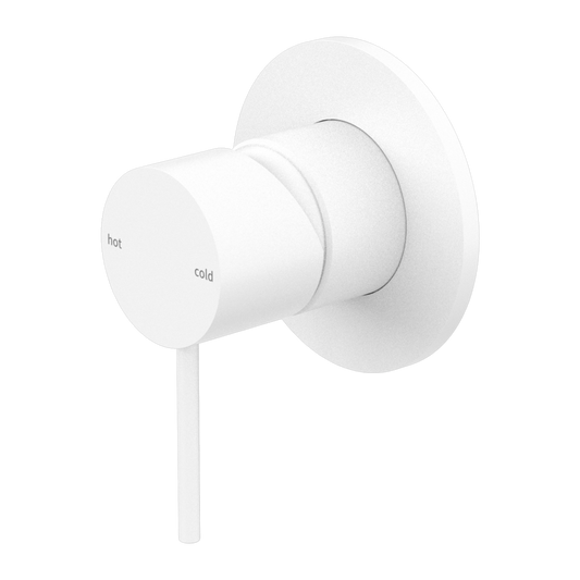 Nero Mecca Shower Mixer 80mm Plate - Matte White