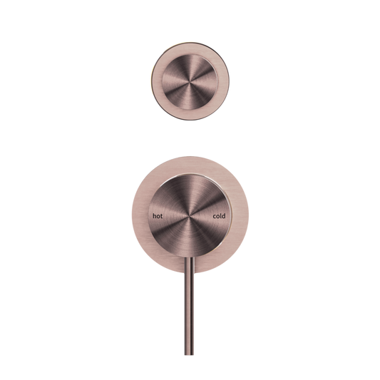 Nero NR221911SBZ Mecca Shower / Bath Diverter Separate Backplate - Brushed Bronze