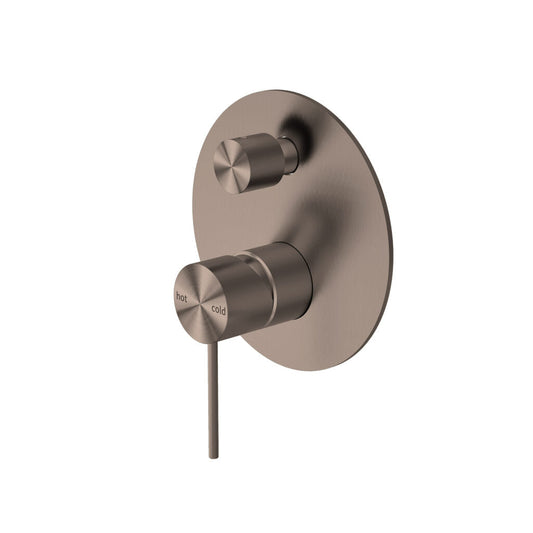 Nero NR221911ABZ Mecca Shower / Bath Wall Mixer with Diverter - Brushed Bronze