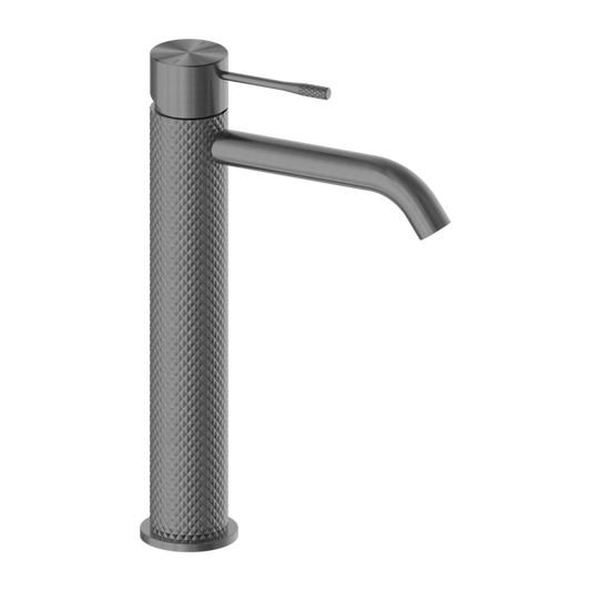Nero NR251901aGR Opal Tall Basin Mixer - Graphite Gunmetal Grey