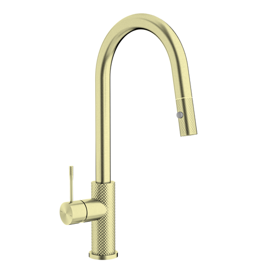 Nero NR251908BG Opal Pull Out Sink Mixer - Brushed Gold