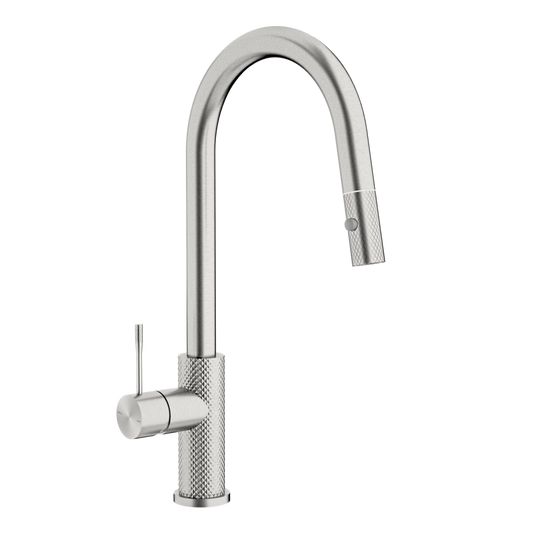 Nero NR251908BN Opal Pull Out Sink Mixer - Brushed Nickel