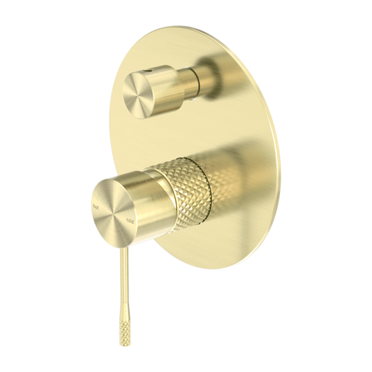 Nero NR251909aBG Opal Shower Mixer With Diverter - Brushed Gold