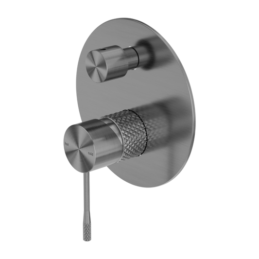 Nero NR251909aGR Opal Shower Mixer With Diverter - Graphite Gunmetal Grey