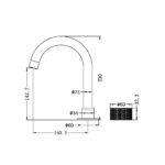 Nero NR252001GR Opal Progressive Basin Mixer - Gunmetal Grey