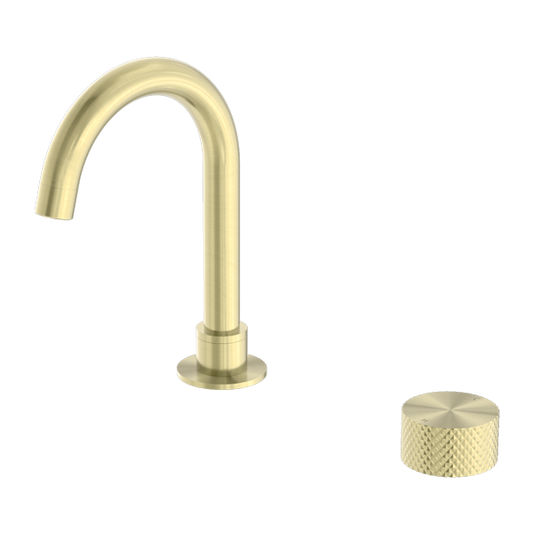 Nero NR252001BG Opal Progressive Basin Mixer - Brushed Gold