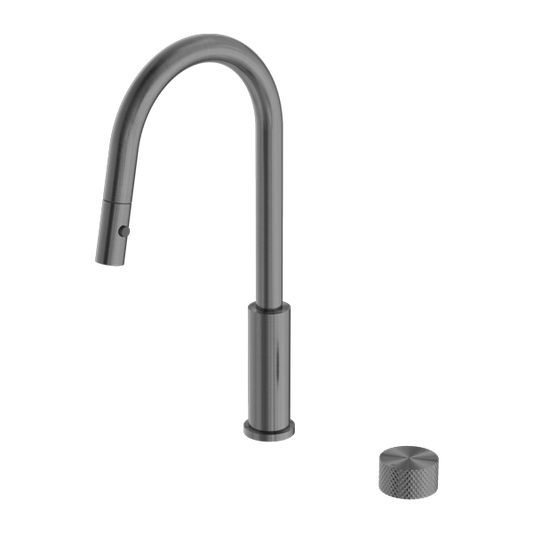 Nero NR252008GR Opal Progressive Pull Out Kitchen Mixer - Gunmetal Grey