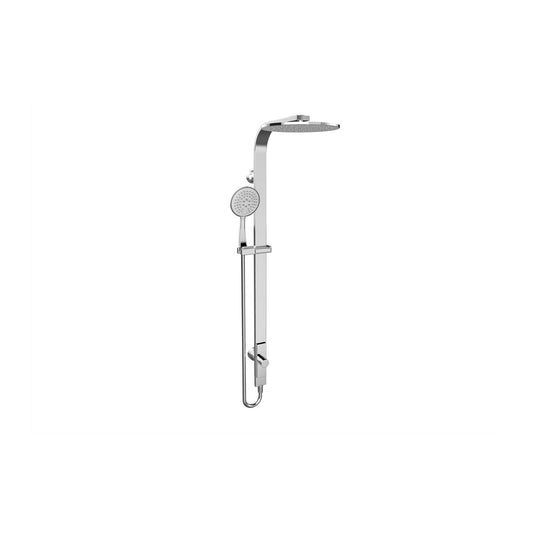 Nero NR281305aCH Rain Round Overhead Shower and Handshower on Column Single Hose - Chrome