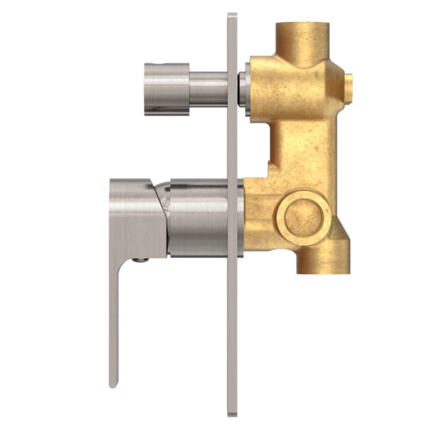 Nero NR321511ABN Bianca Shower / Bath Mixer with Diverter - Brushed Nickel