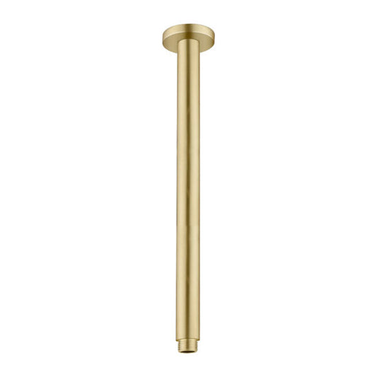 Nero NR503300BG Round Ceiling Arm 300mm - Brushed Gold
