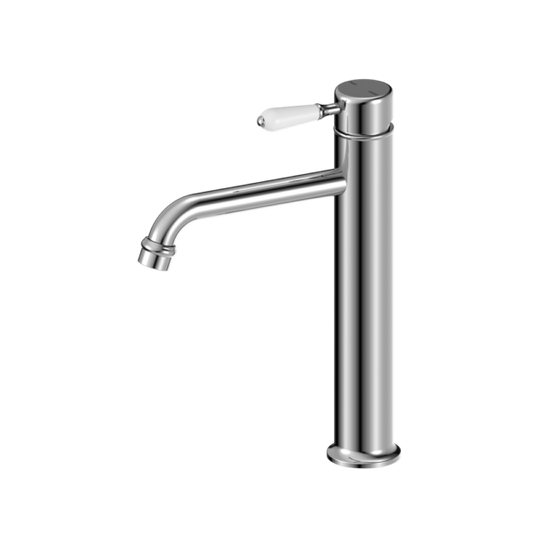 Nero York Straight Tall Basin Mixer - Chrome
