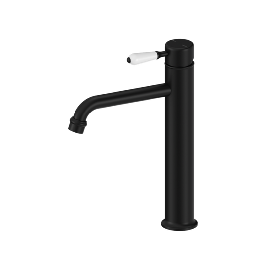 Nero York Straight Tall Basin Mixer - Matte Black