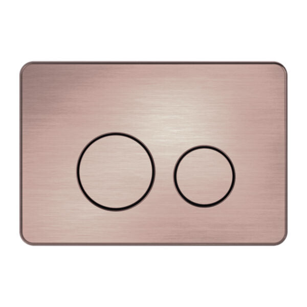 Nero NRPL001BZ In Wall Toilet Push Plate - Brushed Bronze