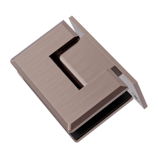 Nero NRSH101aBZ 90 Degree Glass To Wall Shower Hinge 10mm Glass - Brushed Bronze