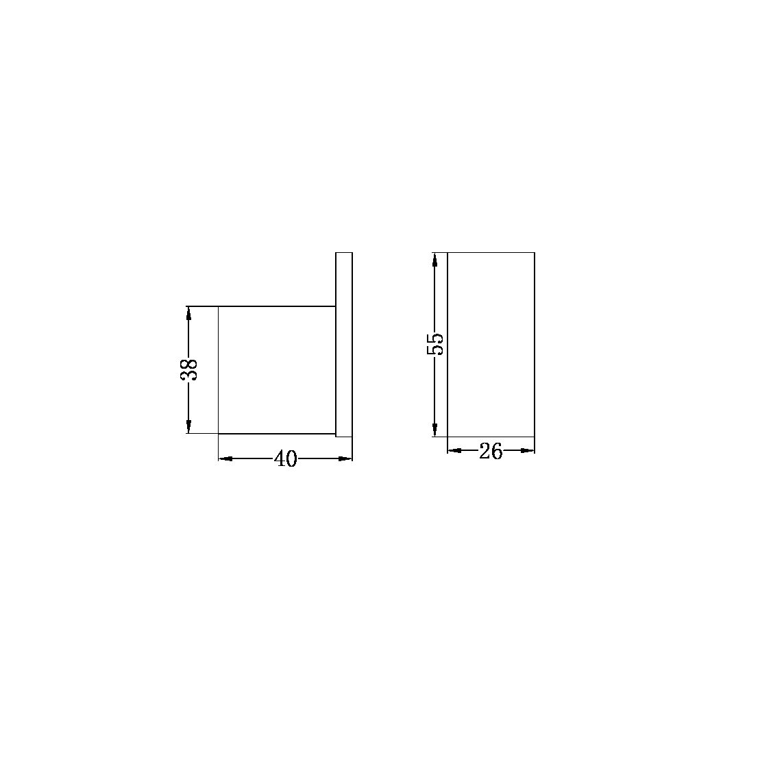 Nero NR4682CH Celia Robe Hook - Chrome