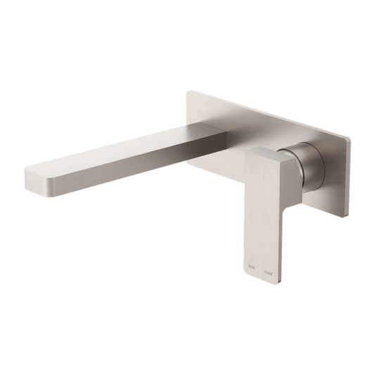 Nero NR301507ABN Celia Wall Basin/Bath Mixer - Brushed Nickel