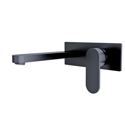 Nero NR301310aMB Ecco Wall Basin/Bath Mixer - Matte Black