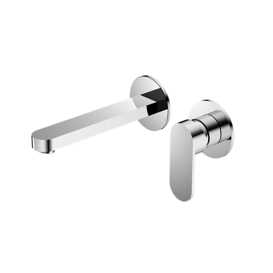 Nero NR301310BCH Ecco Wall Basin/Bath Mixer Separate Back Plate - Chrome
