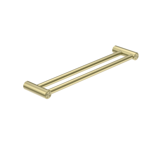 Nero Mecca Care 25mm Double Towel Grab Rail - Brushed Gold
