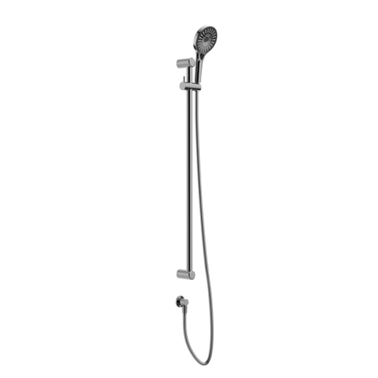 Nero Mecca Care Grab Rail and Adjustable Shower Rail Set - Chrome