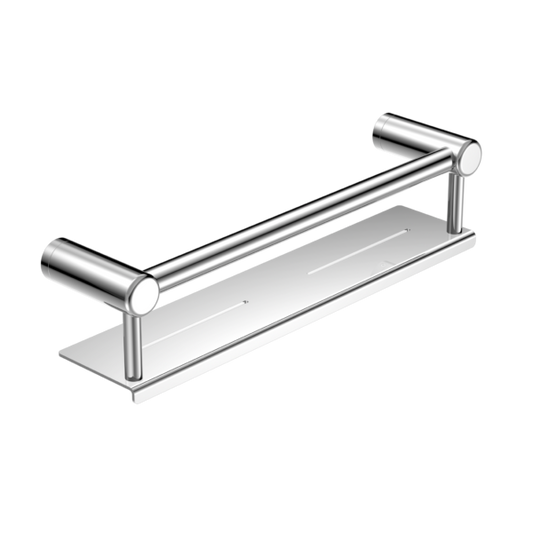 Nero Mecca Care 25mm Grab Rail with Shelf - Chrome