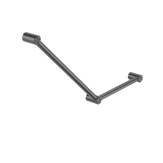 Nero Mecca Care 32mm Ambulant Toilet Grab Rail - Gunmetal