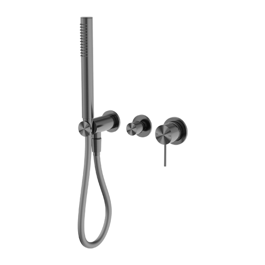 Nero NR221912fGM Mecca Shower Mixer Diverter System (Separate Back Plate) - Gunmetal