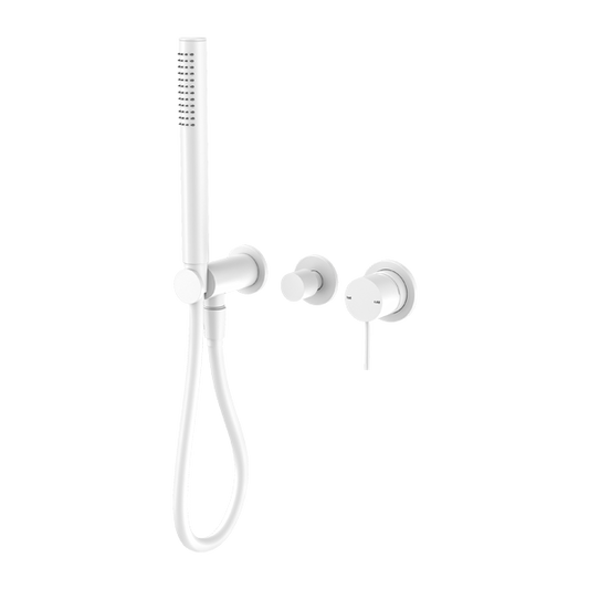 Nero NR221912FMW Mecca Shower Mixer Diverter System (Separate Back Plate) - Matte White