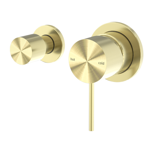 Nero NR221911uBG Mecca Shower Mixer with Horizontal 2 Way Divertor - Brushed Gold
