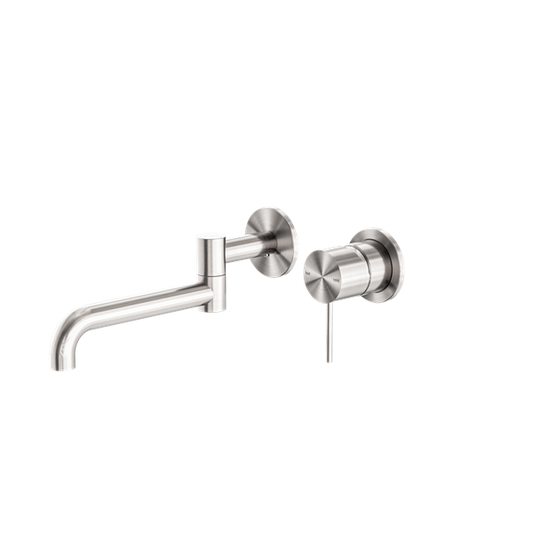 Nero NR221910RBN Mecca Wall/Basin Bath Mixer Swivel Spout - Brushed Nickel